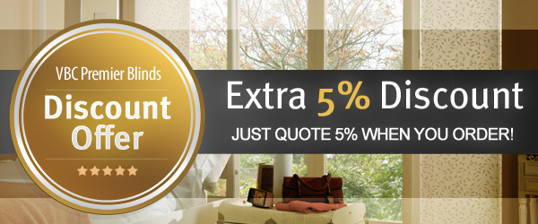 VBC Premier Blinds discount voucher