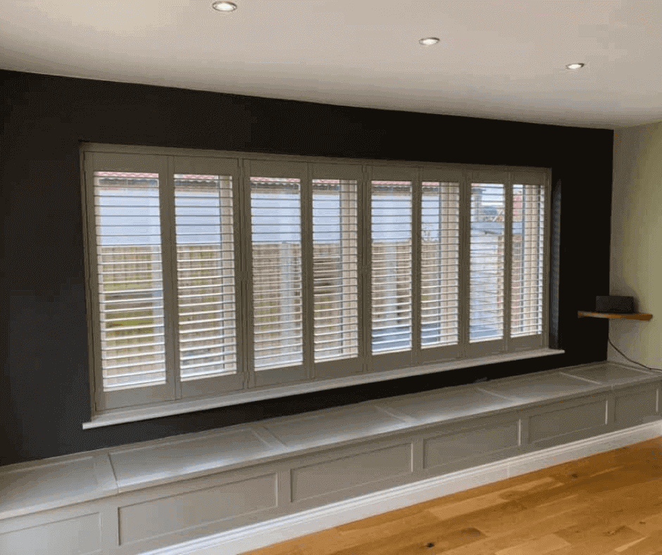 long kitchen window shutters