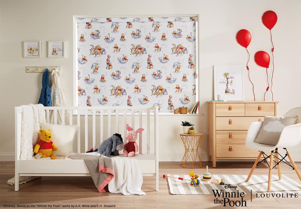 winnie the pooh blinds in nursery