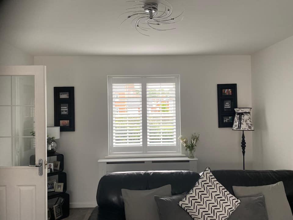 Shutters in living room