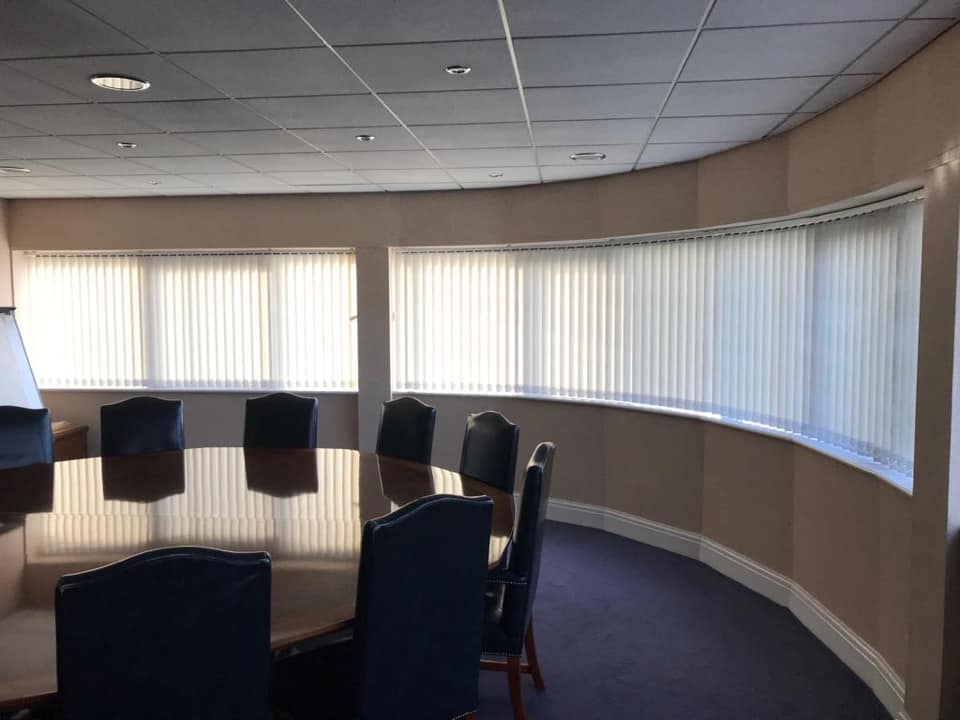 Blinds for boardroom