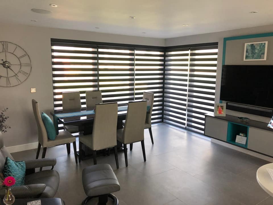 Visage blinds in dining room