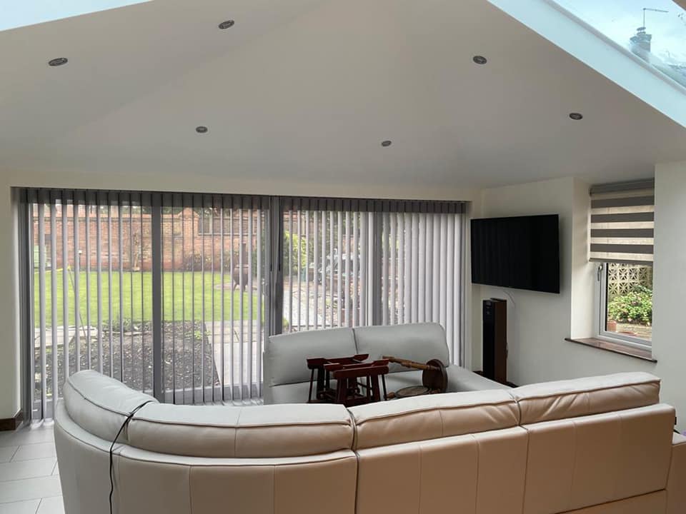 Vertical blinds in home