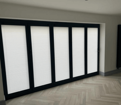 pleated door blind