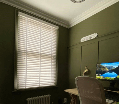 White Venetian Blinds