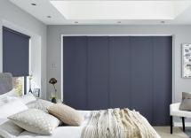 Carnival breton blue panel bedroom blinds