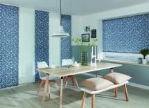 Meadow nightingale blue panel blinds