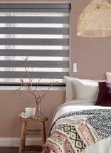 Rimini ash grey vision bedroom blinds