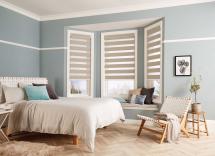 Rimini sand vision bedroom blinds