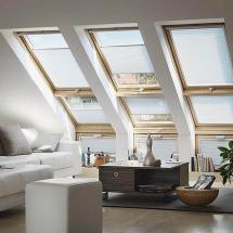 White skylight blinds