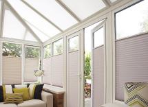 Brown perfect fit conservatory blinds